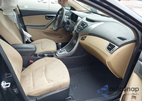 2013 Hyundai Elantra Gls z USA, uszkodzony, nr VIN 5NPDH4AE4DH248630